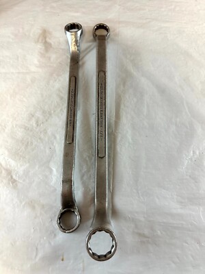 Wards Lakeside Offset Box 12-Point Wrench 13/16'' 7/8'' & 25/32'' 3/4'' USA Lot Of 2