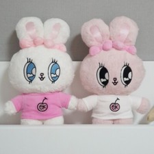 7" Esther Bunny Plush Doll Official T-shirt Bunny Pink White Set License Genuine