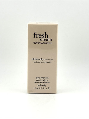 Philosophy Fresh Cream Warm Cashmere Spray Fragrance   0.5oz / 15ml   Sealed