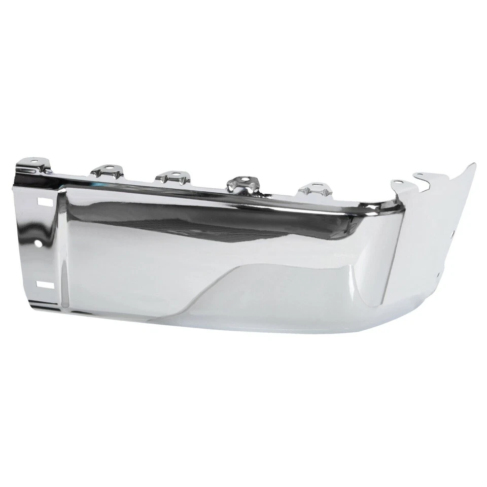 For 07-13 Silverado Sierra 1500 2500HD 3500HD LH&RH Rear Bumper End Caps Chrome - Image 4 of 4