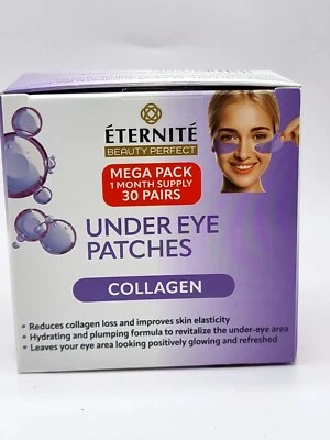 Eternite Under Eye Patchs Collagen, Mega Pack, 30 pairs (B78 C.AI)