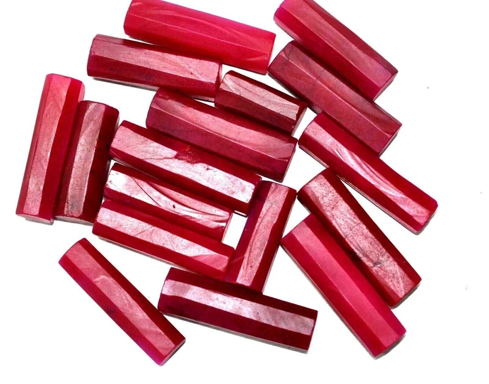 Natural 5000 Ct Lot Earth Mined Ruby Huge Rough Red Rod Rough loose Gemstone - Image 4 of 4