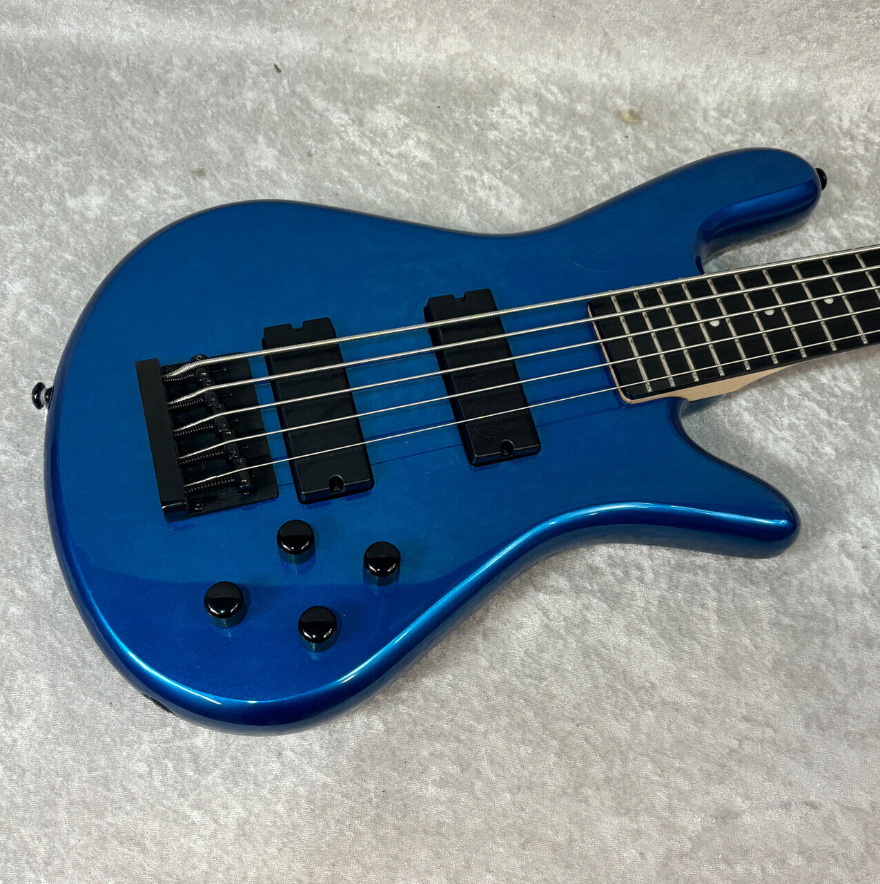 Spector NS Performer 5 fiver string electric bass guitar in metallic blue
