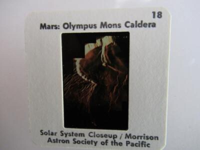 35mm Foto Astronomisches Dia Mars Olympus Mons Caldera
