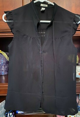Top Femme Old Navy Noir Transparent Taille S - En Polyester/cotton, Occasion Très Bon état