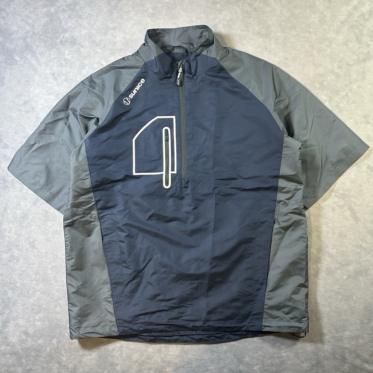 Sunice Jacket Mens Medium 1/4 Zip Golf Windbreaker Short Sleeve Performance