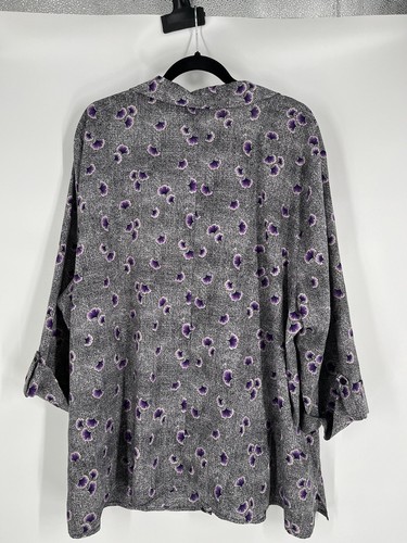 CATHERINES Damen Tunika Oberteil mit Knöpfen 3X (26/28) geblümt mehrfarbig 3/4 Arm Boho - Bild 11 von 15