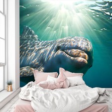 3D Sunshine Dolphin O446 Animal Wallpaper Wall Murals Removable Wallpaper Fay
