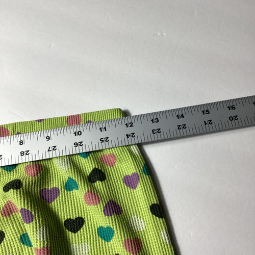 Total Girl Lime Green PJ Set Multicolor Heart Pattern Size XL 14/16 - Picture 15 of 17