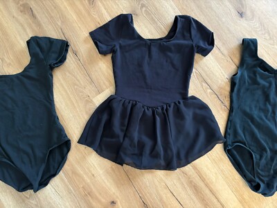 Tutu Kleid Schwarz Bloch 12 für Mädchen und 2 Bodies