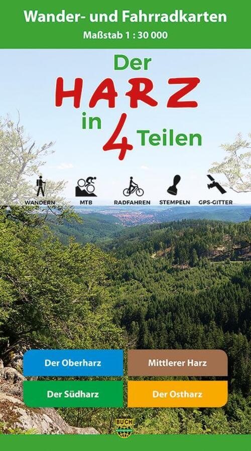 Der Harz In 4 Teilen | Harzklub E. V. | Taschenbuch | Set | Deutsch |
