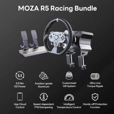 値下げ！MOZARACING R5RacingSimulator MOZA Racing R5 Racing Simulator Bundle – Advanced SimRacing