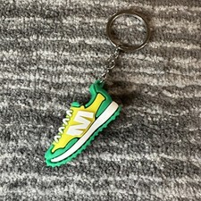 Mini Shoe Keychain Bag Charm Sneaker Key Fob Kicks Keyring Tennis Shoe Green