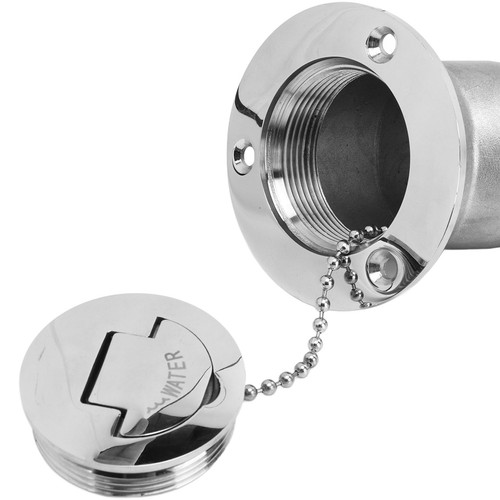 (WATER)Boat Deck Filler 45° 316 Stainless Steel 38mm Flip Fill Cover LJ - Picture 13 of 22