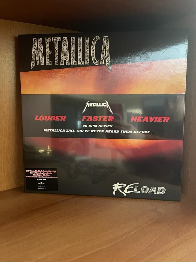 METALLICA - RELOAD LIMITED EDITION 4LP 45RPM 180 GRAM VINYL BOX