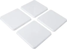 Range Kleen Stove Burner Covers – 4 White 9.5” Square Burner Covers for