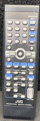 OEM Original JVC RM-SMXKC58J Audio Radio Center Remote Control Black Tv