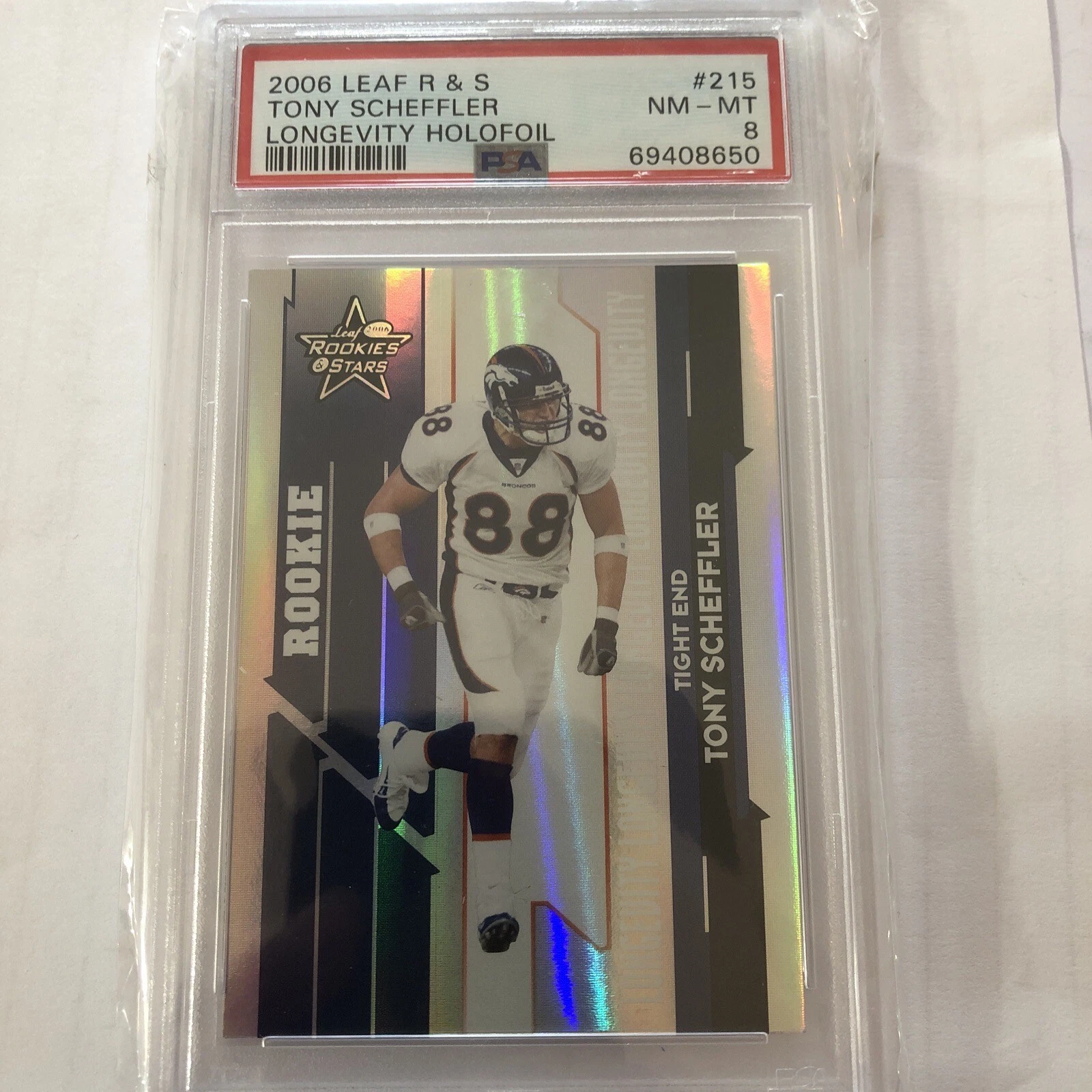 Tony Scheffler Leaf Rookies & Stars #215 Longevity Holofoil