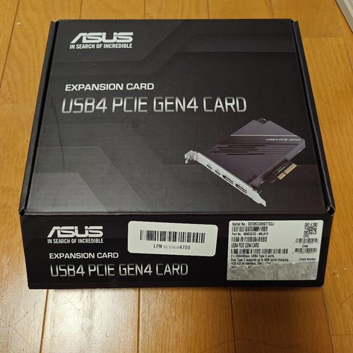 ASUS USB4 PCIE GEN4 CARD USB-C DisplayPort 1.4 PCIe 4.0 New From Japan - 第 1/2 張圖片