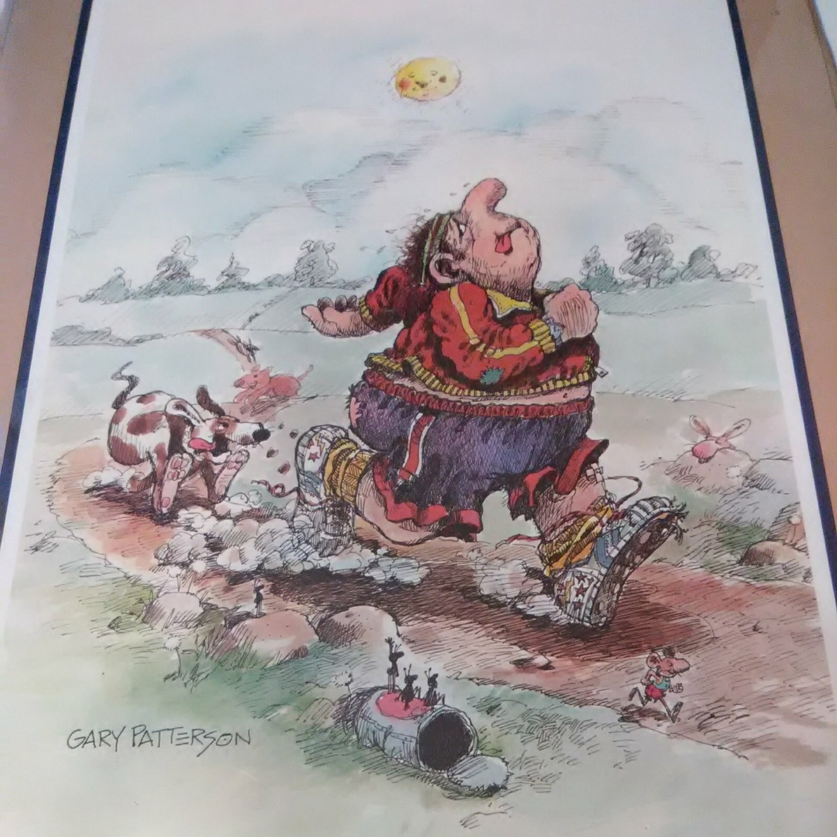 GARY PATTERSON THE RUNNER PICTURE GREAT FOR ANY VINTAGE COLLECTION