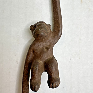 Cast Iron Monkey S Hook Hanger Plant Pot Vintage Japan Made MCM Collectible