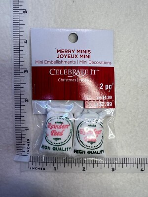 Sacks Celebrate IT Tiny Treasures Christmas Mini Decor Miniature