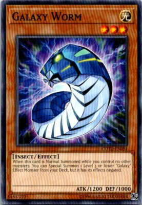Galaxy Worm COTD-EN094 Yu-Gi-Oh! Card Light Play Unlimited 