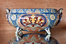 vaso centrotavola ceramica policroma 40 cm