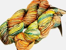 AUTUMN WHIMSY 2 100gr Skeins 228yd Knit Picks MUSE ARAN H-Dyed Merino Wool YARN