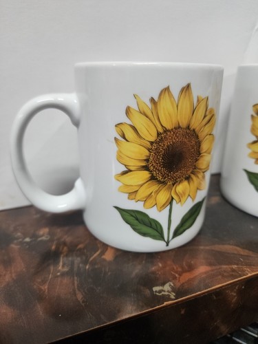 BIA Cordon Bleu 3 13/16" Coffee Mug Sunflower Design NEW/UNUSED Made in China - Picture 4 of 6