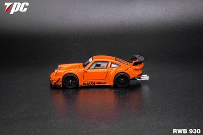 Pre-Order 1:64 TPC Porsche RWB 930 Metallic Orange Diecast Model Car Limited