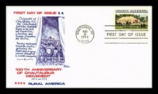 US COLLECTIBLE COVER FIRST DAY OF ISSUE RURAL AMERICA CHAUTAUQUA 1874 TO 1974