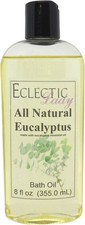 Eucalyptus Bath Oil - Scented Body Oil - Relaxing Moisturizing Bathing Oil - F