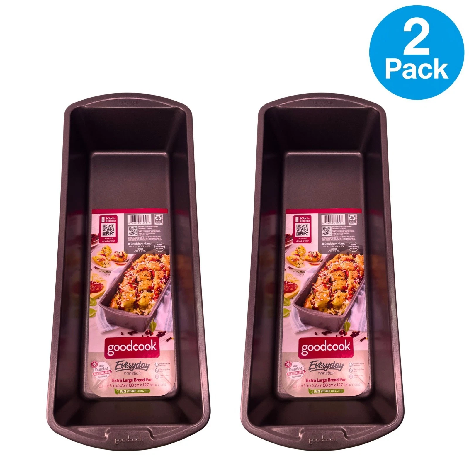 GoodCook Nonstick Extra Large Bread Loaf Pan 2 Pack New
Opens in a new window or tab