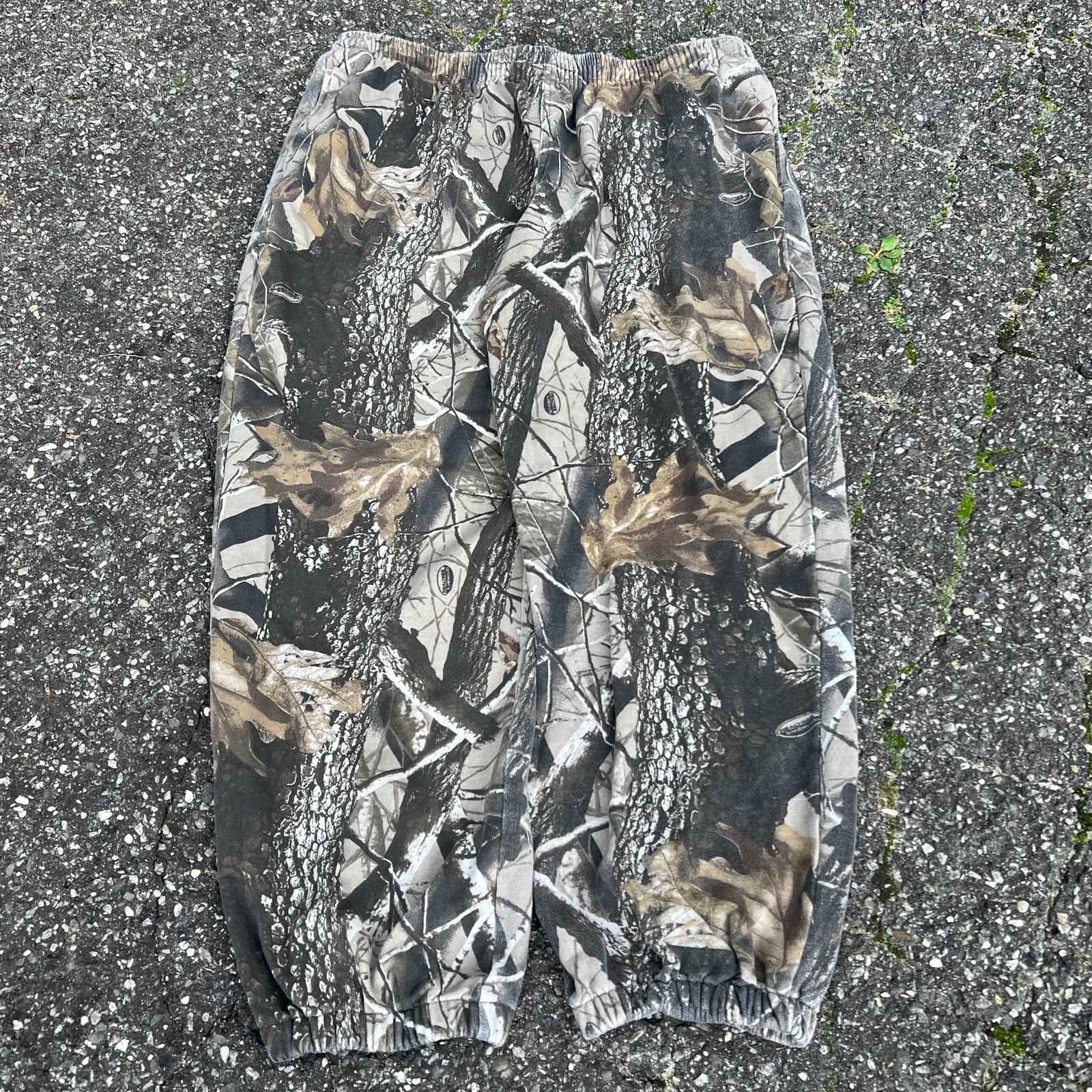 Vintage realtree camo essential blank cotton sweatpants