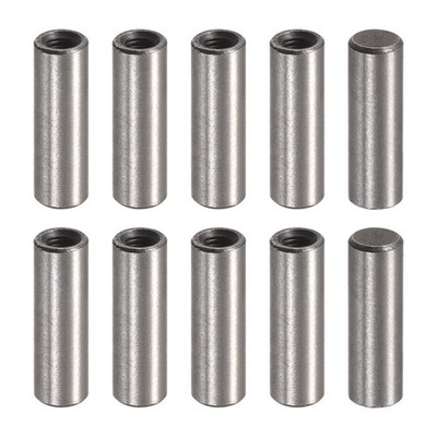 M3 Internal Thread Dowel Pin 10pcs 5x16mm Chamfering Flat Carbon Steel Pin