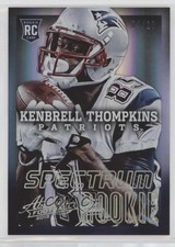 2013 Panini Absolute Rookie Spectrum Platinum 4/10 Kenbrell Thompkins #185 4r3