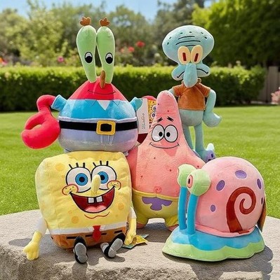 Spongebob Plush Toy Teddy Cartoon Gift Soft Stuffed Doll Patrick Star Kids Toys
