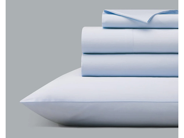 ОРИГАНАМИ ИЗ НАБОРА РОСКОШНО МЯГКИХ САТИНОВЫХ ПРОСТЫНЕЙ 330 шт., РАЗМЕР KING - BLUE (НЕБЕСНО-ГОЛУБОЙ)