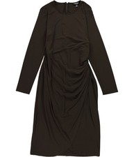 Ralph Lauren Womens Side Ruched Jersey Knit Sheath Dress, brown, 14