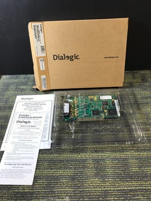 Dialogic D4PCIUFW 4-Port Universal PCI Voice/Fax Telephony Board | NEW-OPEN BOX