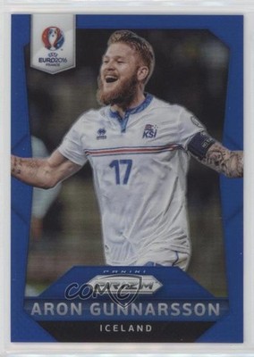 2016 Panini Prizm UEFA Euro Blue Prizm 136/249 Aron Gunnarsson #112 4t7