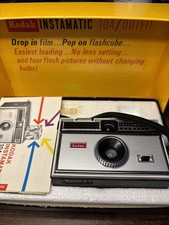 Vintage Kodak Instamatic 104 Camera, Original Box, Instructions