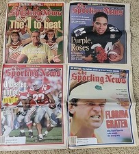 Lot Of 4 1996 The Sporting News College Football OSU, Florida, FSU