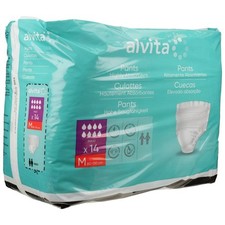 ALVITA Inkontinenz Windel Erwachsene Pants maxi medium Nacht 14 St, PZN 10751902