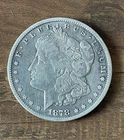 1878 CC Morgan Silver Dollar Mint Error Rotated  XF