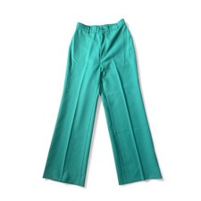 Levi's Vintage Teal Wide-Leg Polyester Preppy Disco Retro Flare Pants