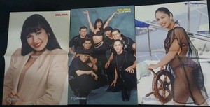 Selena Quintanilla Magazine Poster Lot #3 Three Posters Furia TV Y Novelas