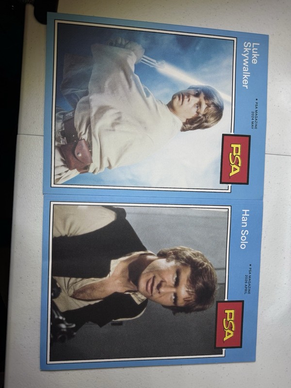 2024 May PSA Magazine Star Wars Luke Skywalker Blue  Vol 2 And Blue Han Solo