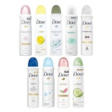  10PK DOVE Deodorant SPRAY f Women Antipersp Assortment 150ML/5.07 FLOZ Each